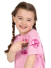 Character Pink PAW Patrol Skye Air Crew 100% Cotton T-Shirt - Image 6 of 12