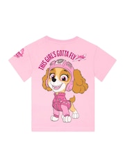 Character Pink PAW Patrol Skye Air Crew 100% Cotton T-Shirt - Image 8 of 12