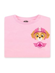 Character Pink PAW Patrol Skye Air Crew 100% Cotton T-Shirt - Image 9 of 12