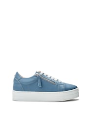 Moda In Pelle Abbiy Chunky Slab Sole Side Zip Lace Up Trainers - Image 2 of 4
