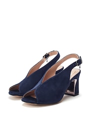 Moda in Pelle Love High Vamp Comfort Sandals with Swoosh Heels - Image 2 of 4