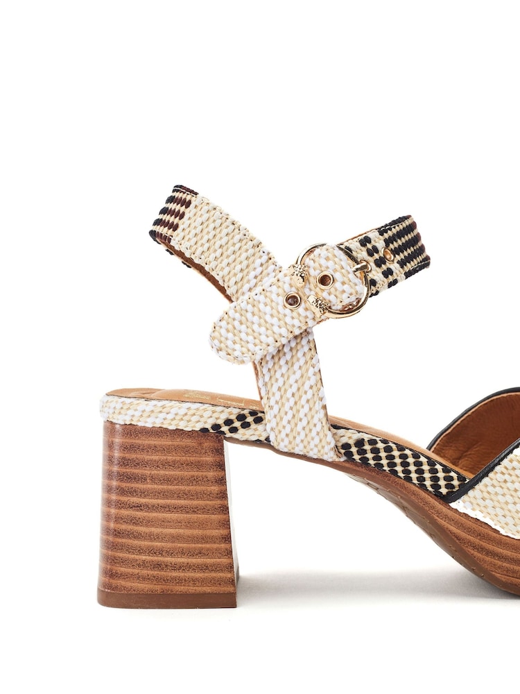 Moda in Pelle Grechian Cross-Over Comfort Platform Silver Sandals - Image 5 of 5 Moda in Pelle Grechian Cross-Over Comfort Platform Silver Sandals - Image 5 of 5