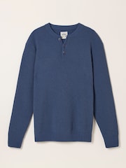 FatFace Knitted Henley Jumper - Imaginea 2 din 2