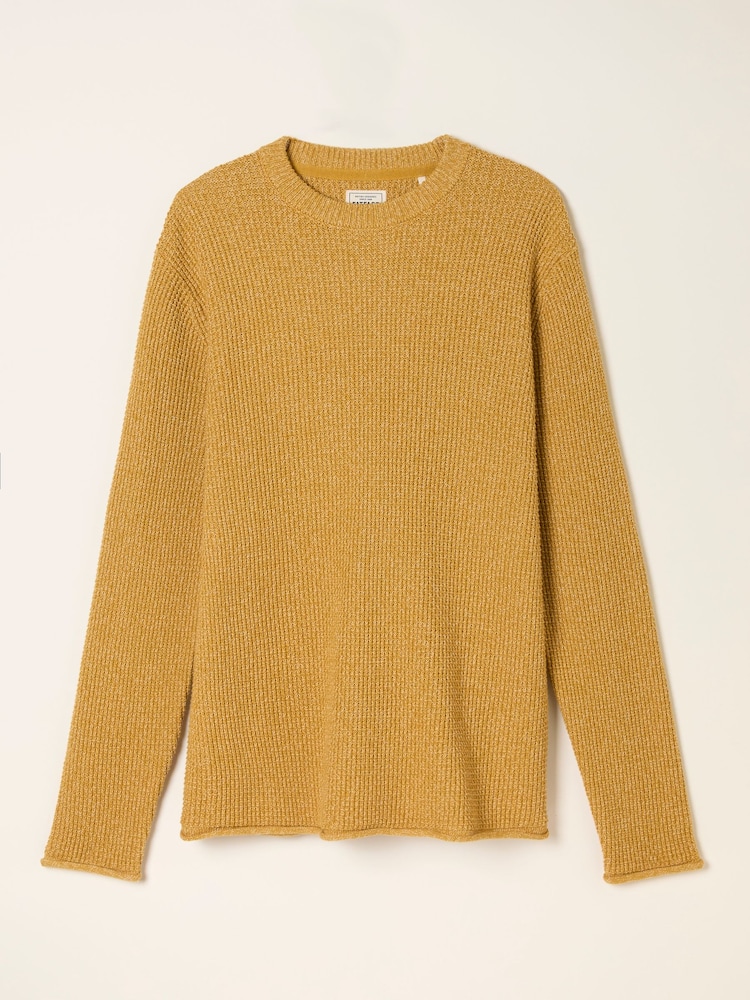 FatFace Penrith Yellow Crew Neck Knitted Jumper - Image 7 of 7 FatFace Penrith Yellow Crew Neck Knitted Jumper - Image 7 of 7