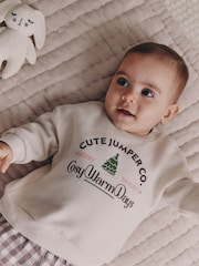 Pink Baby Christmas Jumpers and Trousers 2 Piece Set (0mths-2yrs) - Image 2 of 13