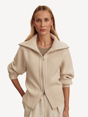 Varley White Enrico Knit Jacket - Image 1 of 6