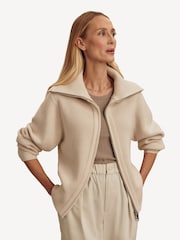 Varley White Enrico Knit Jacket - Image 5 of 6