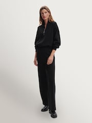 Varley Black 28" The Wide Leg Joggers - Image 4 of 8