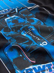 Black Alpine F1 Team Short Sleeve T-Shirt (3-16yrs) - Image 4 of 4