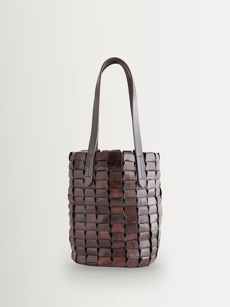 Dragon Diffusion Link Bucket Suede Honey Bag - Image 1 of 6