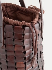 Dragon Diffusion Link Bucket Suede Honey Bag - Image 4 of 6