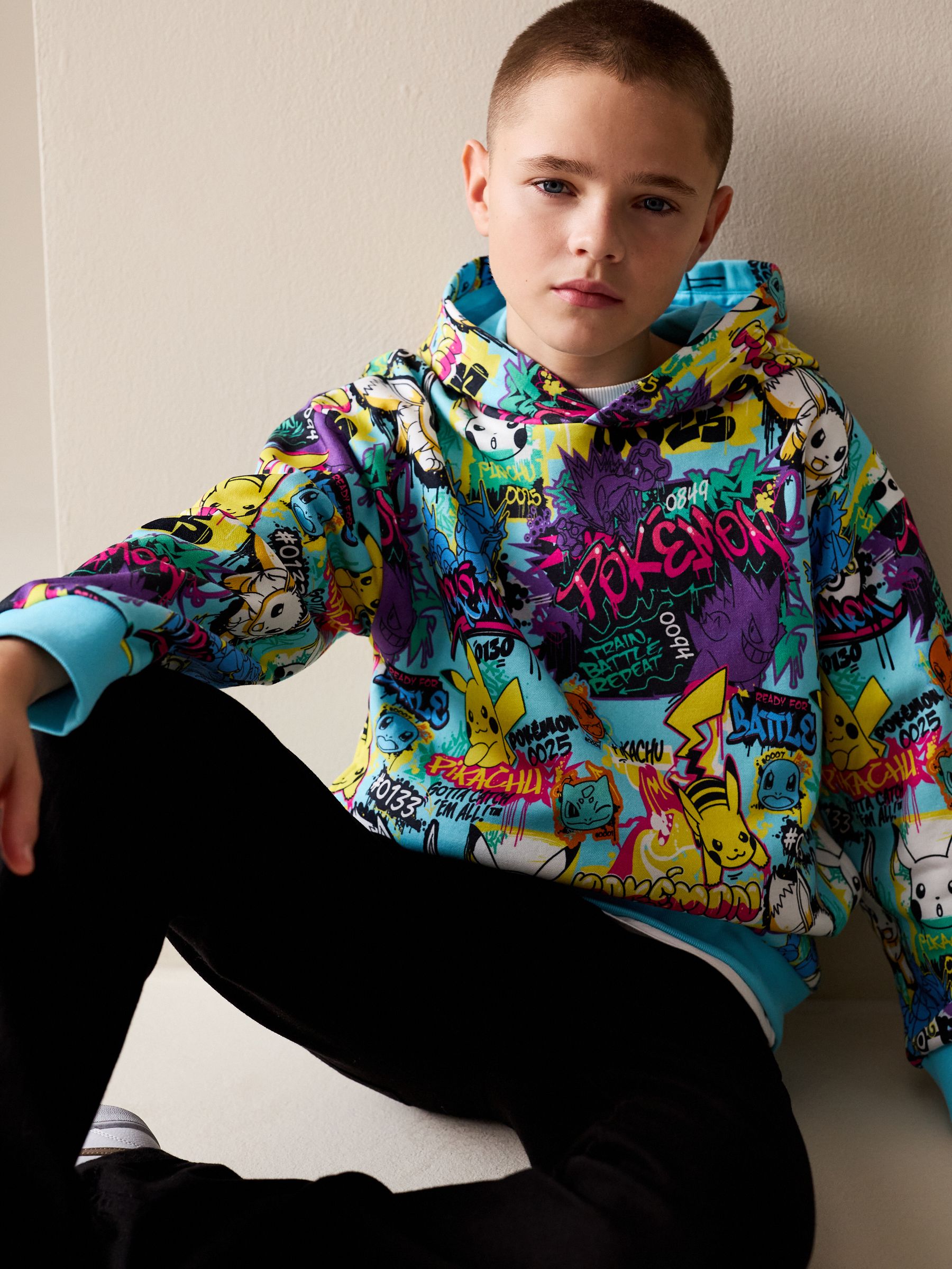 Buy Multicolour Pokemon Graphic Hoodie (4-16yrs) from Next USA