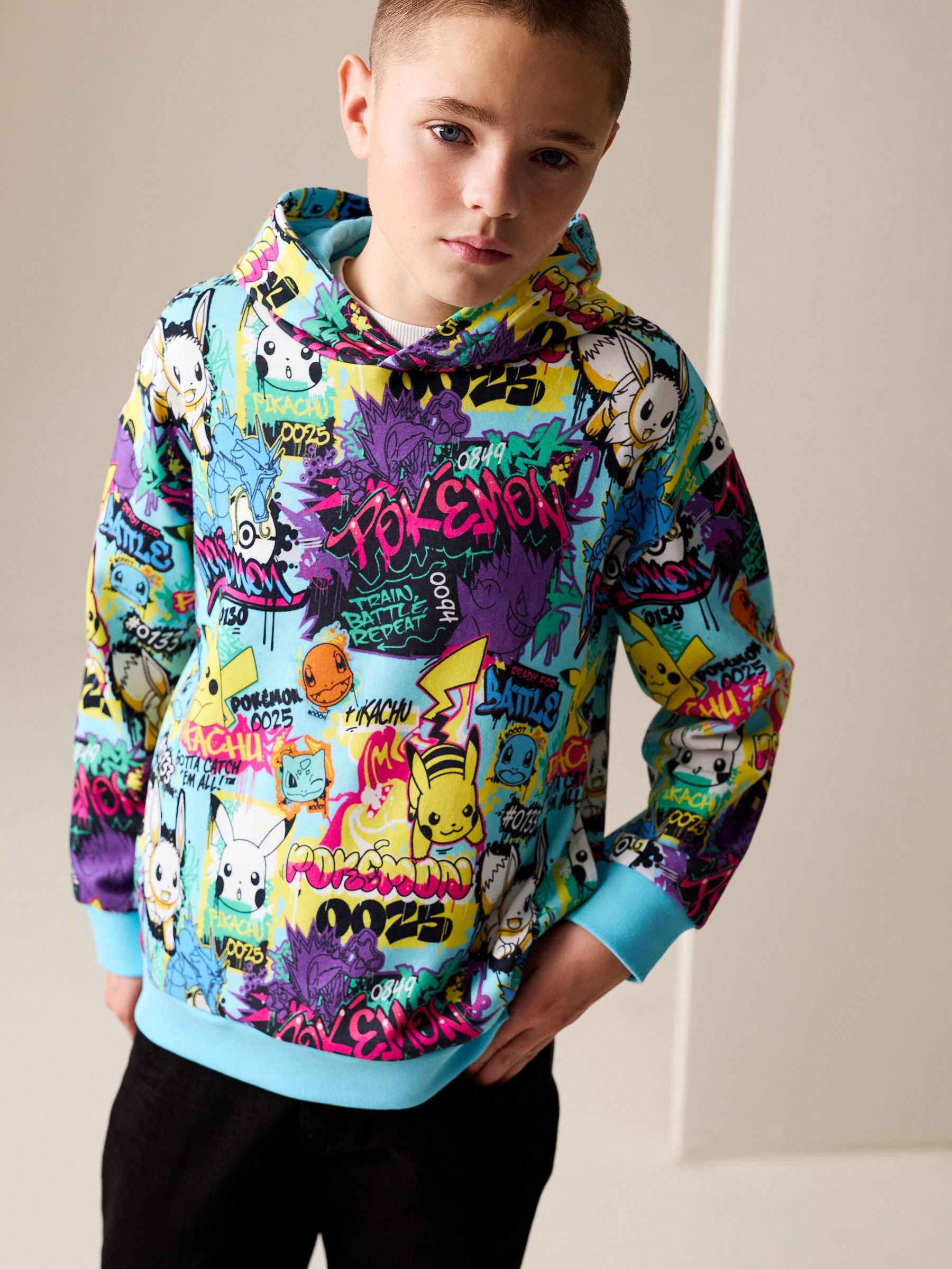 Buy Multicolour Pokemon Graphic Hoodie (4-16yrs) from Next USA