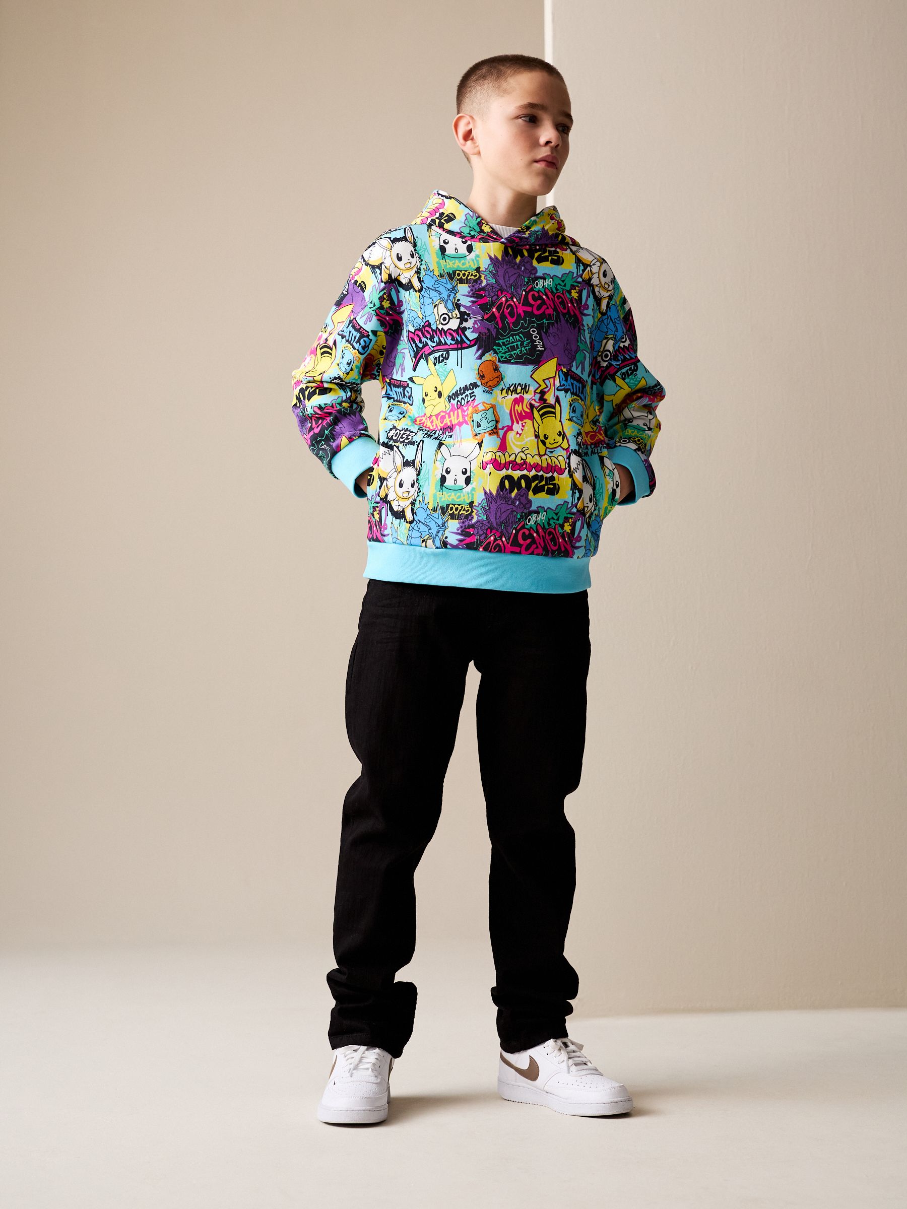 Buy Multicolour Pokemon Graphic Hoodie (4-16yrs) from Next USA