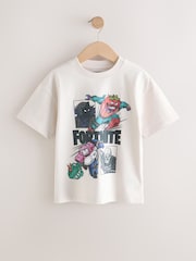 Stone Fortnite Print Short Sleeved T-Shirt (4-16yrs) - Image 1 of 4