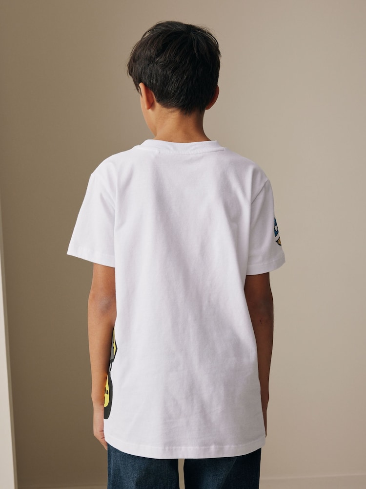 White Placement Mario Gaming T-Shirt (3-16yrs) - Image 2 of 9