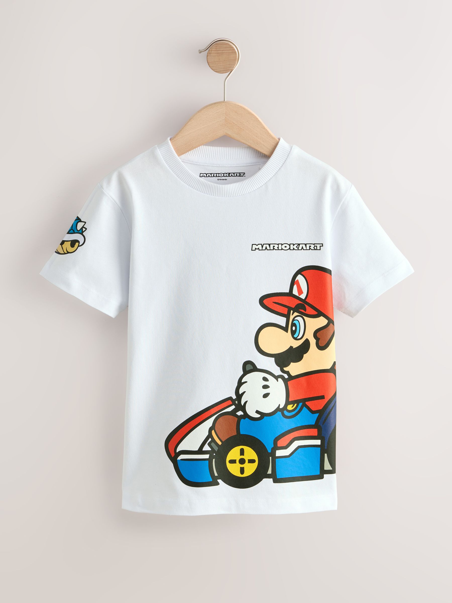 Buy White Placement Mario Gaming T-Shirt (3-16yrs) from the Next