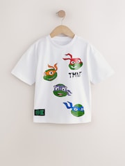 White Teenage Mutant Ninja Turtles T-Shirt (3-16yrs) - Image 1 of 4