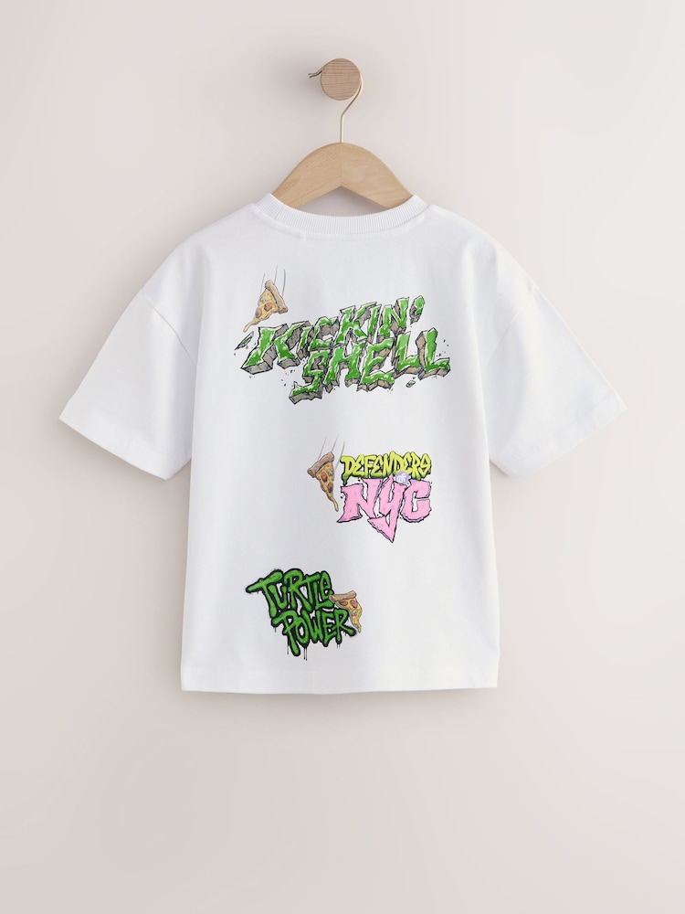 White Teenage Mutant Ninja Turtles T-Shirt (3-16yrs) - Image 2 of 4