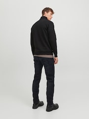 JACK & JONES Black Half Zip Sweatshirt - Image 3 of 5