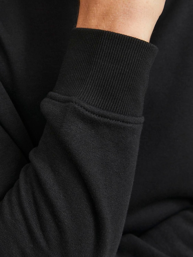JACK & JONES Black Half Zip Sweatshirt - Image 5 of 5
