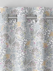 Sara Miller Soft Grey Songbird Made to Measure Curtains - Image 7 of 9