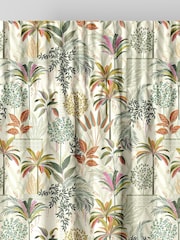 Sara Miller Light Stone Natural Palm Garden Made to Measure Curtains - Image 6 of 9