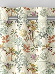 Sara Miller Light Stone Natural Palm Garden Made to Measure Curtains - Image 7 of 9