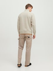 JACK & JONES Grey Half Zip Sweatshirt - Image 2 of 5