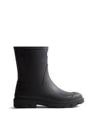 Hunter Mens Downpour Short Black Boots - Image 1 of 4