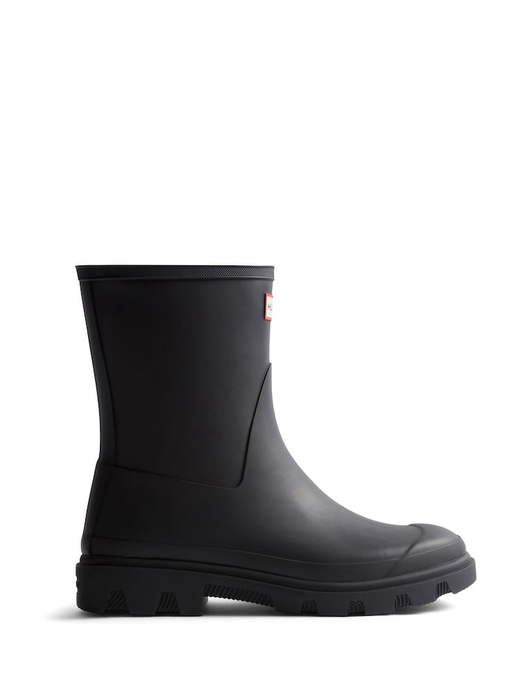 Hunter Mens Downpour Short Black Boots - Image 1 of 4
