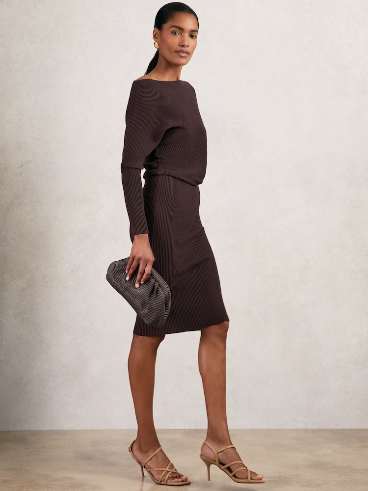 Reiss Plum Purple Lara Dress - Image 1 of 6 Reiss Plum Purple Lara Dress - Image 1 of 6