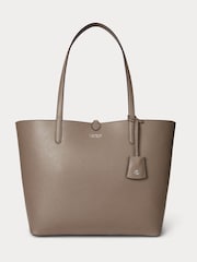 Lauren Ralph Lauren Brown Reversible Pattern Shopper Tote Bag - Image 1 of 6
