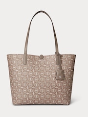 Lauren Ralph Lauren Brown Reversible Pattern Shopper Tote Bag - Image 2 of 6