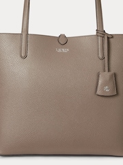 Lauren Ralph Lauren Brown Reversible Pattern Shopper Tote Bag - Image 6 of 6