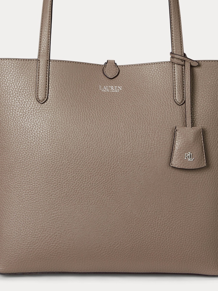Lauren Ralph Lauren Brown Reversible Pattern Shopper Tote Bag - Image 6 of 6