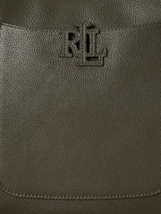 Lauren Ralph Lauren Green Pebbled Leather Cross-Body Bag - Image 5 of 5