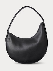 črna - Lauren Ralph Lauren Tasha Leather Shoulder Bag - Slika 3 iz 5