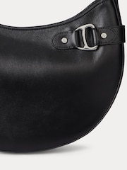 črna - Lauren Ralph Lauren Tasha Leather Shoulder Bag - Slika 5 iz 5