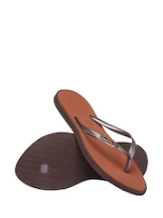 Havaianas Slim Point Brown Sandals - Image 3 of 6