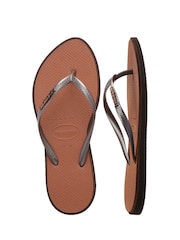 Havaianas Slim Point Brown Sandals - Image 4 of 6