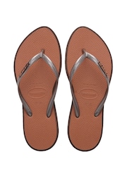 Havaianas Slim Point Brown Sandals - Image 5 of 6