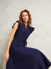 Hobbs Blue Vanessa Dress - Image 3 of 4