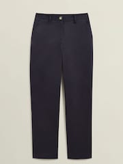 Hobbs Blue Noa 100% Cotton Trousers - Image 4 of 4