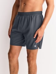 Black/Grey 7 Inch Active Gym Sports Shorts 2 Pack - Image 7 of 11