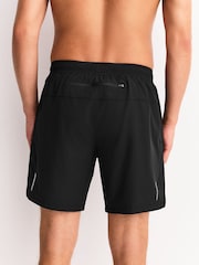 Black/Grey 7 Inch Active Gym Sports Shorts 2 Pack - Image 9 of 11
