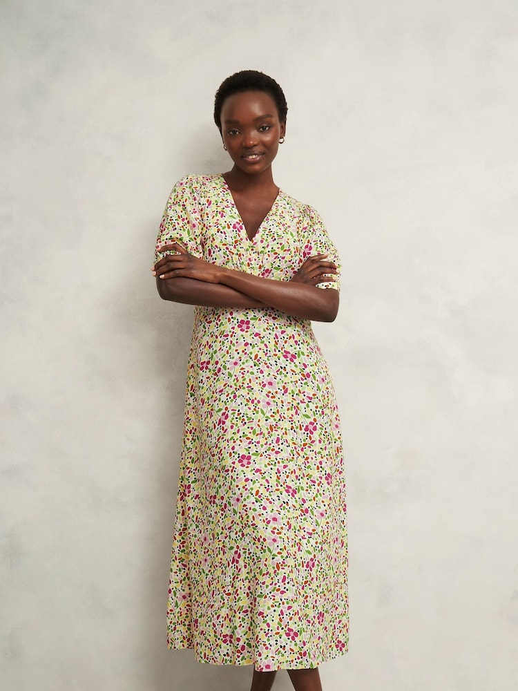 Hobbs White Petite Santana Dress - Image 1 of 4