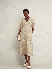 Hobbs White Petite Santana Dress - Image 3 of 4