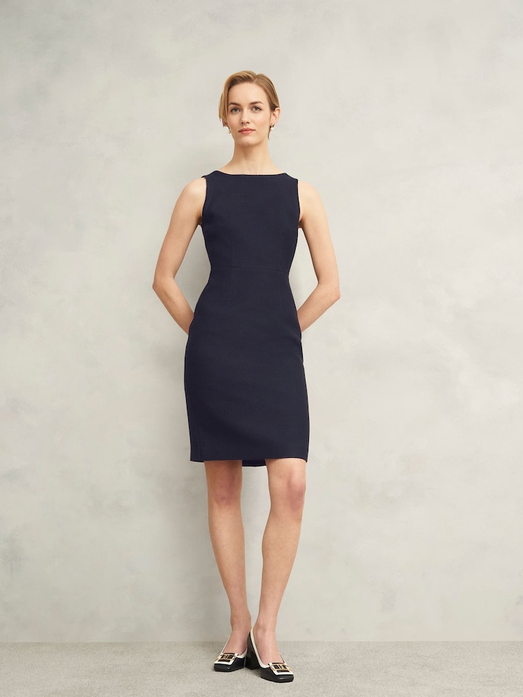 Hobbs Blue Adrian Tweed Dress - Image 1 of 4