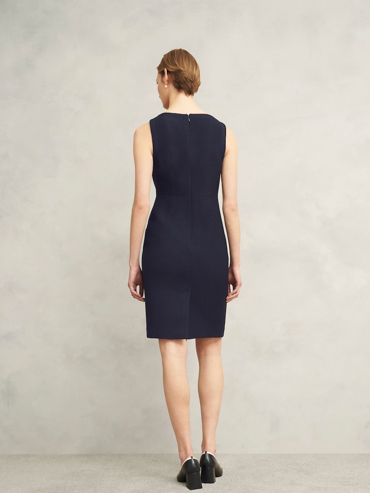 Hobbs Blue Adrian Tweed Dress - Image 2 of 4
